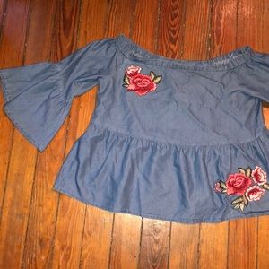 A.N.A OFF THE SHOULDER TOP